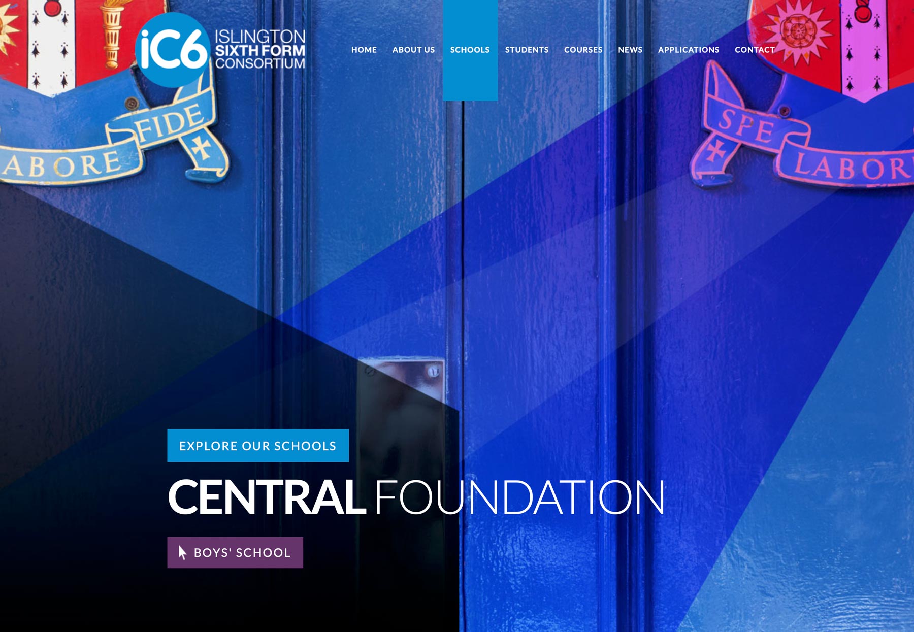 IC6 website hompage screenshot