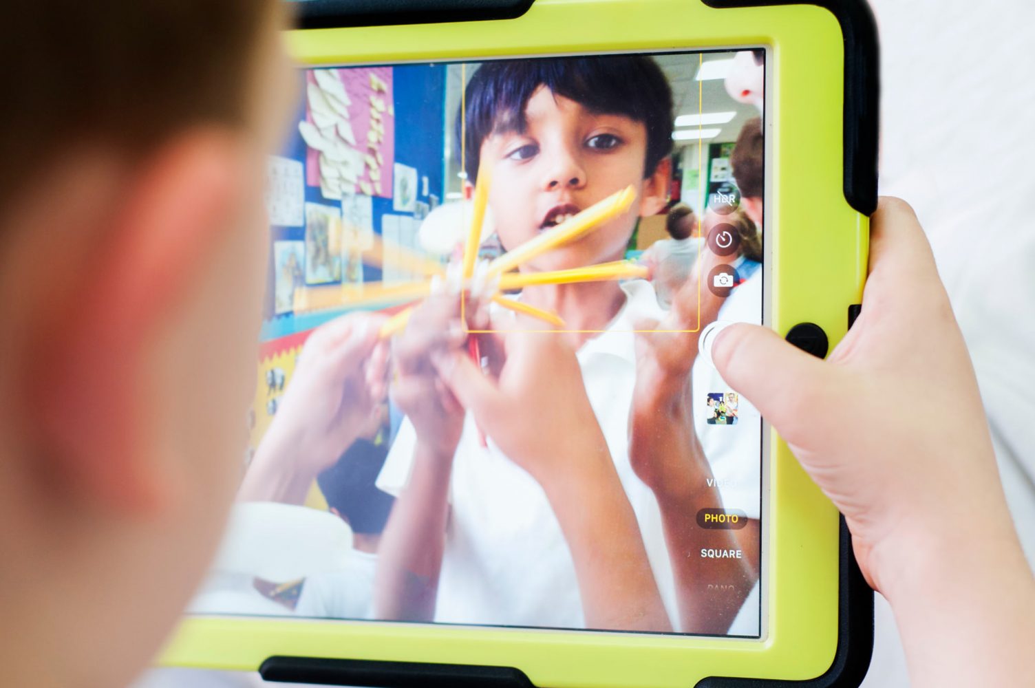 Natural school website photography of pupils at Beddington Infants school