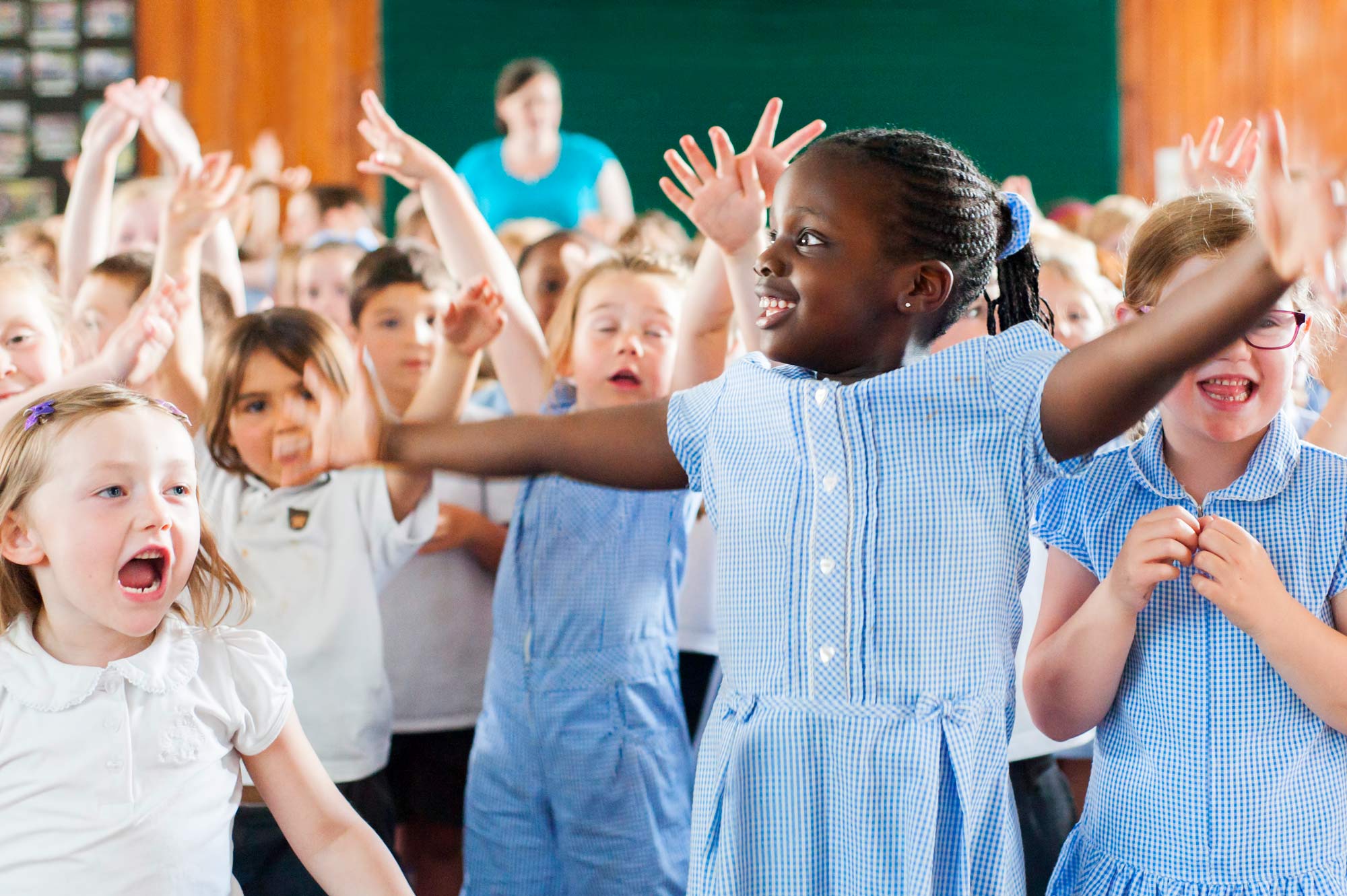 South London school photography of pupils at Beddington Infants school