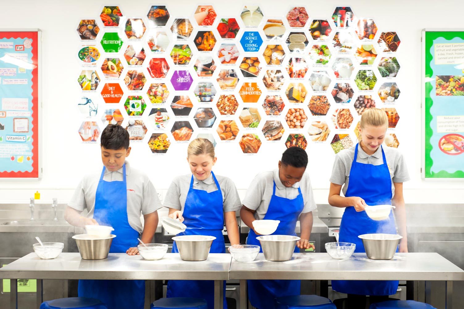Award winning school website photography of food tech lesson