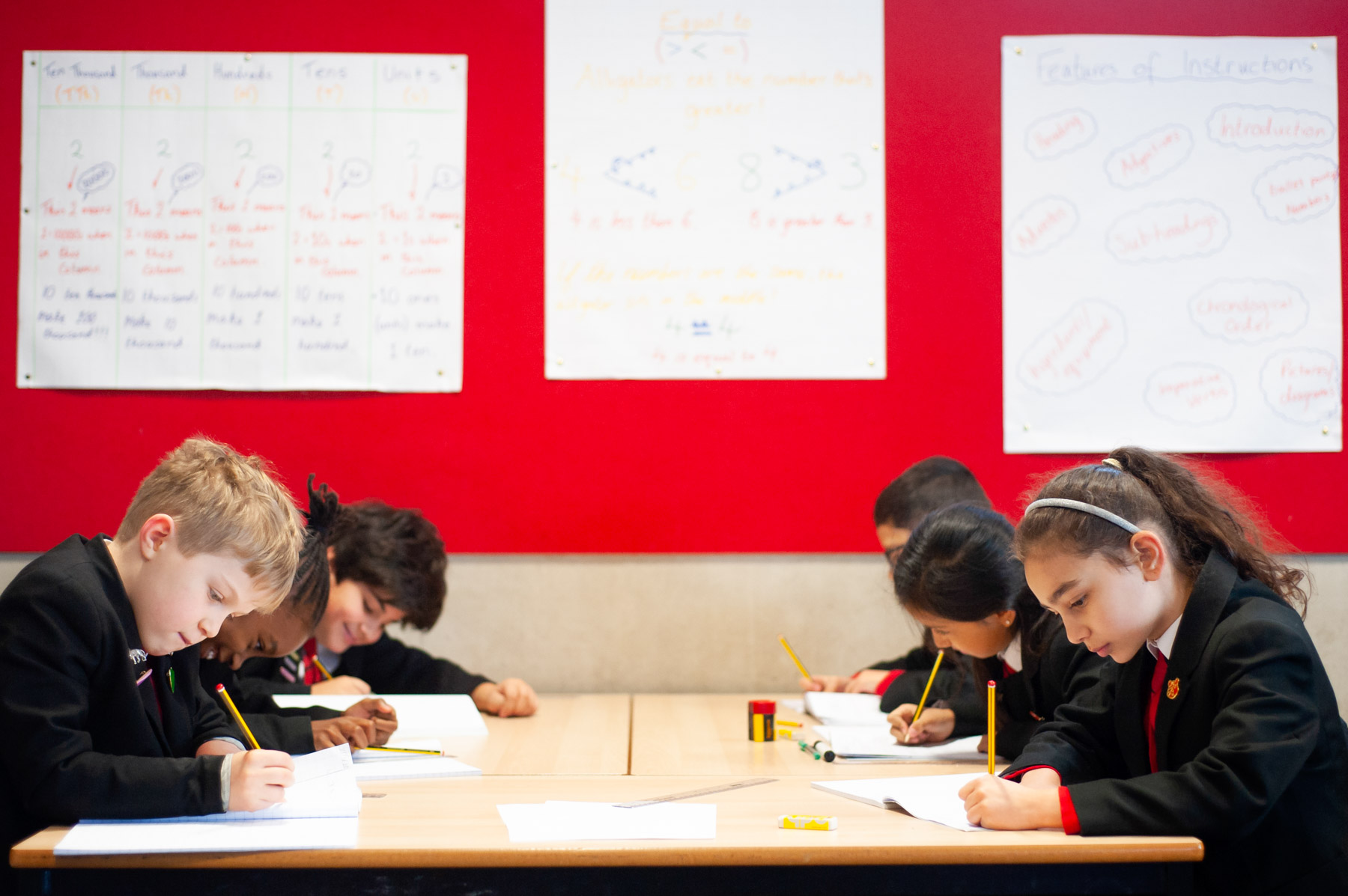 Pupils in a classroom